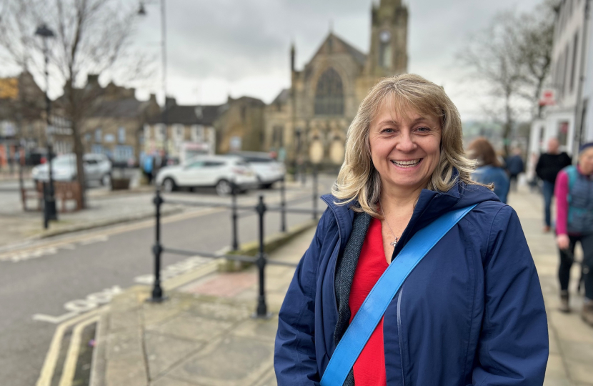 Jane MacBean on Barnard Castle highstreet